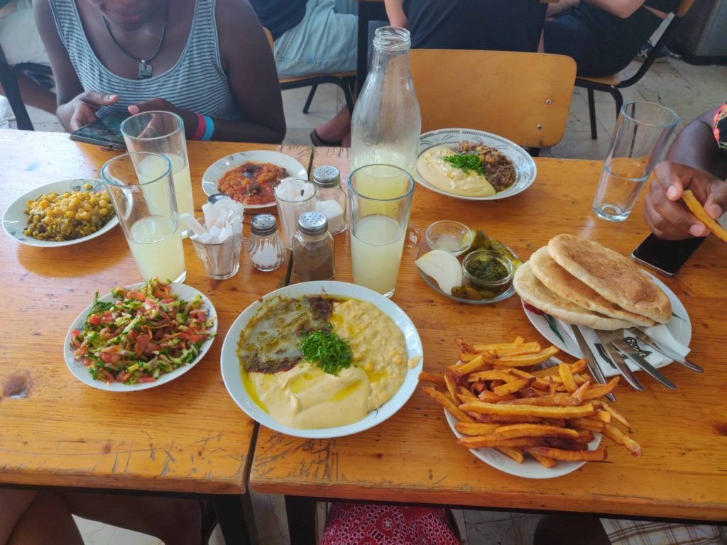 Food Spread Levinsky Market Tel Aviv