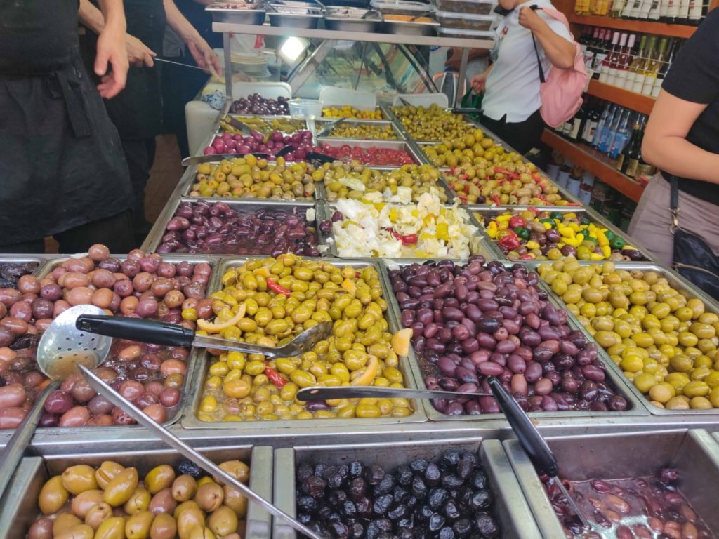 Variety Of Pickles Levinsky Market Tel Aviv