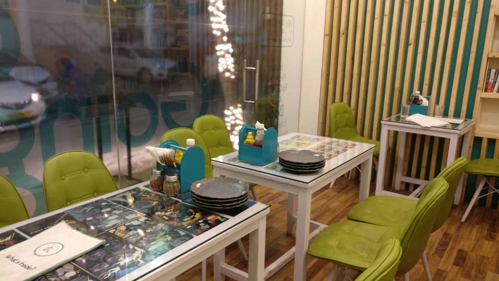 The Nerdy Indian Cafe Decor Interiors Blue And Green Furniture